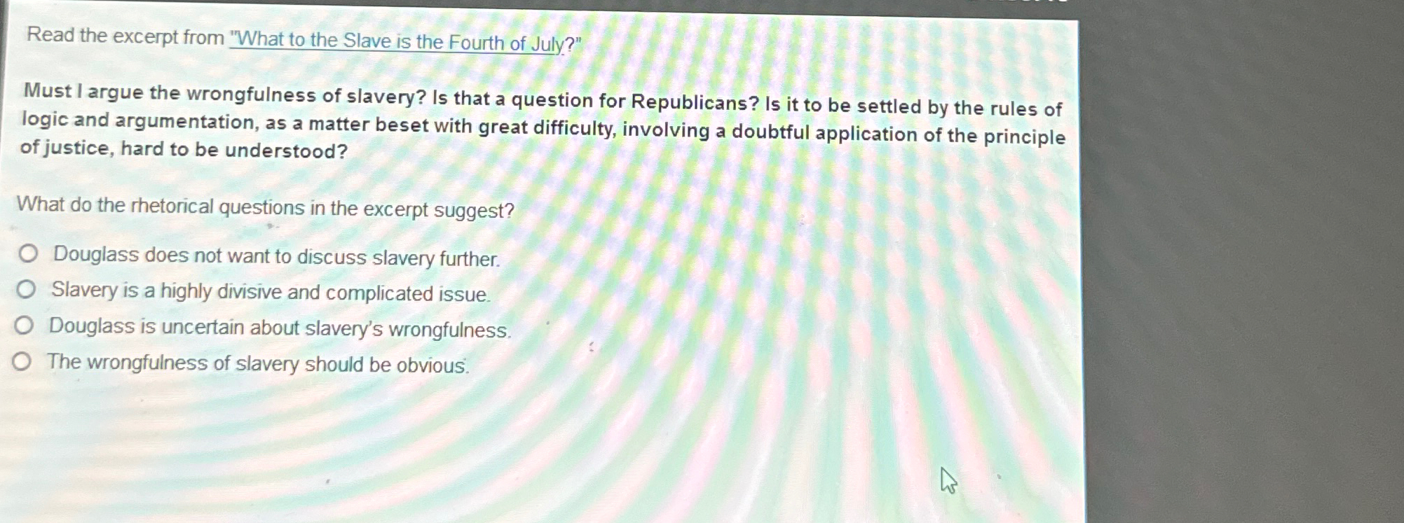 what to the slave is the fourth of july npr