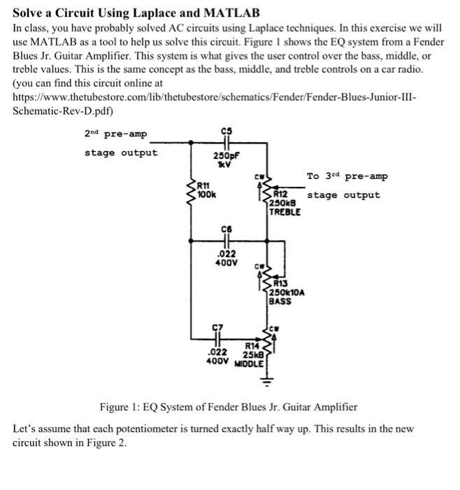 Solve a Circuit Using Laplace and MATLAB In class, | Chegg.com