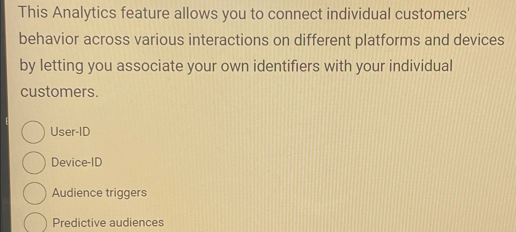 Solved This Analytics feature allows you to connect | Chegg.com
