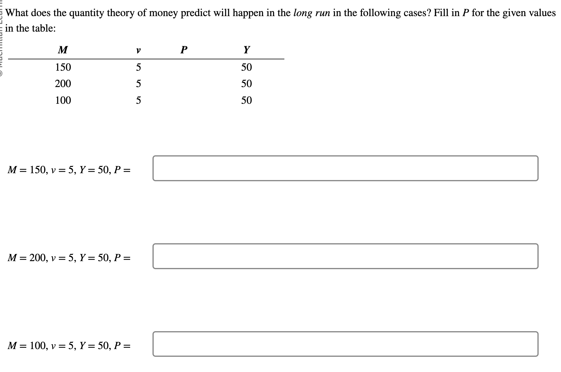 Solved What does the quantity theory of ﻿money predict will | Chegg.com