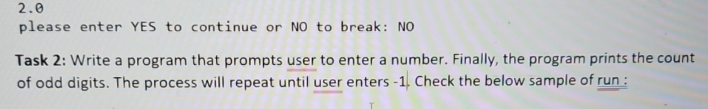 Solved Task 2: Write a program that prompts user to enter a | Chegg.com