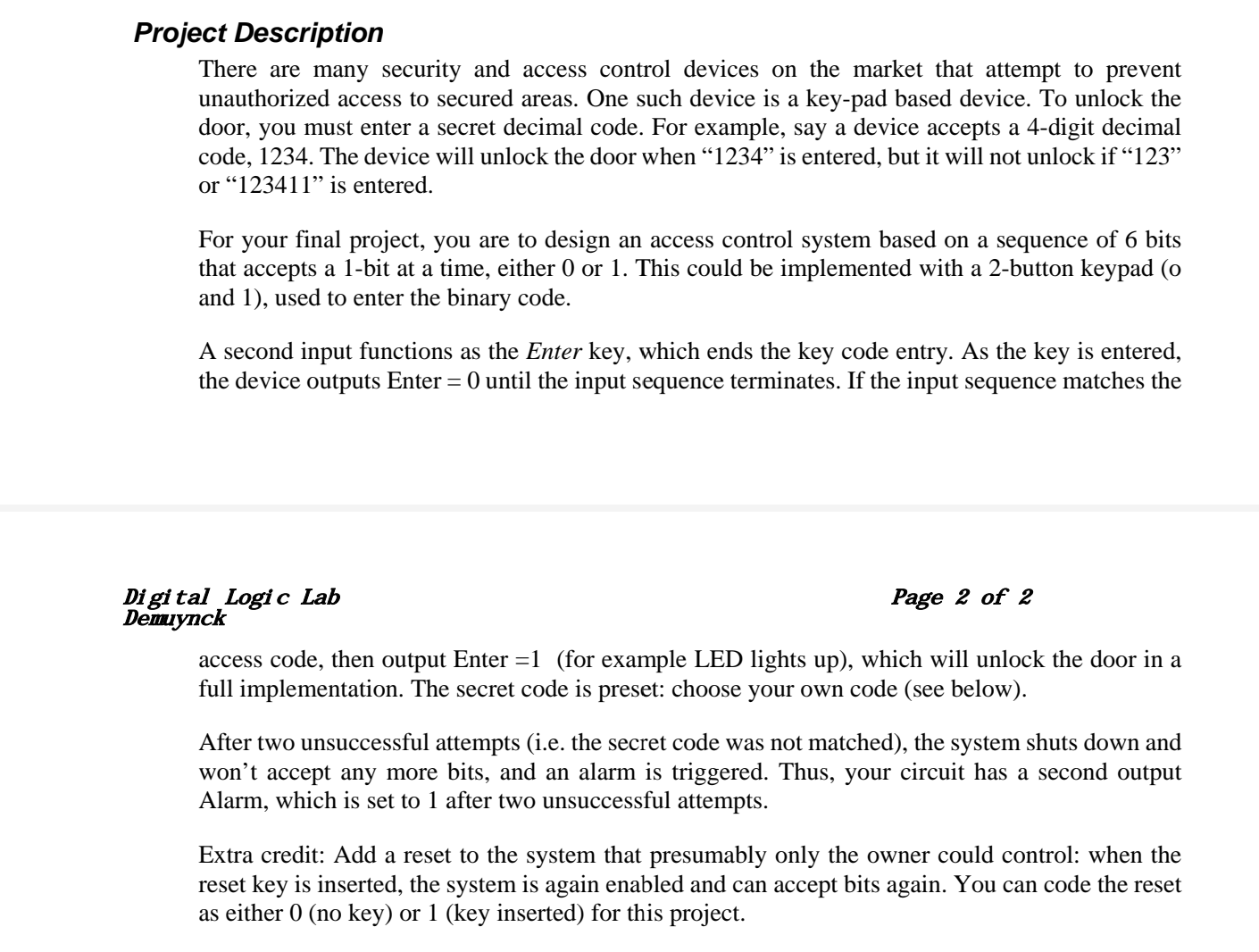 Solved Project Description There are many security and | Chegg.com