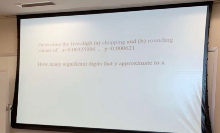 Solved Determine The Five-digit (a) Chopping And (b) | Chegg.com