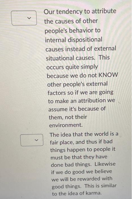 Solved 1. Attribution 2. Fundamental Attribution Error 3. | Chegg.com