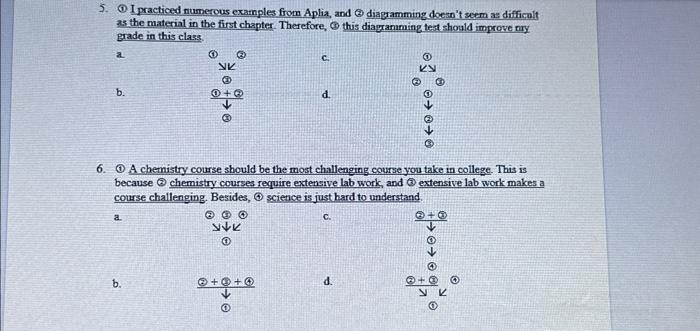 INSTRUCTIONS: Choose The Correct Diagram For Each Of | Chegg.com