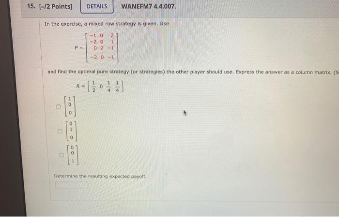 Solved 15. 12 points DETAILS WANEFM7 4.4.007. In the Chegg