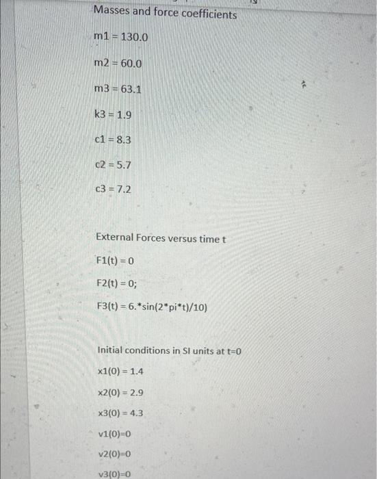 please solve this problem using MATLAB (I have | Chegg.com
