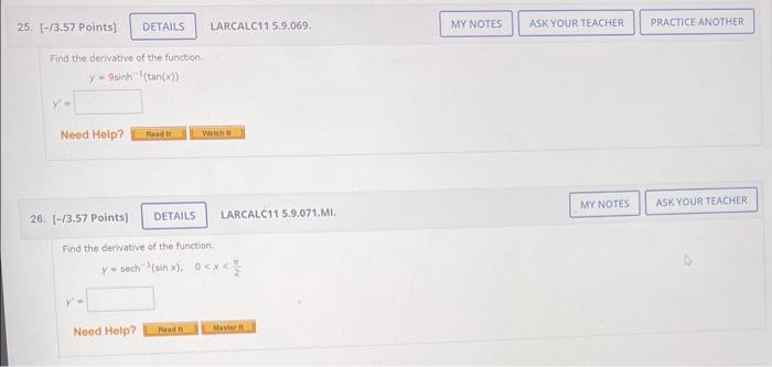 Solved Find the derivative of the function. | Chegg.com