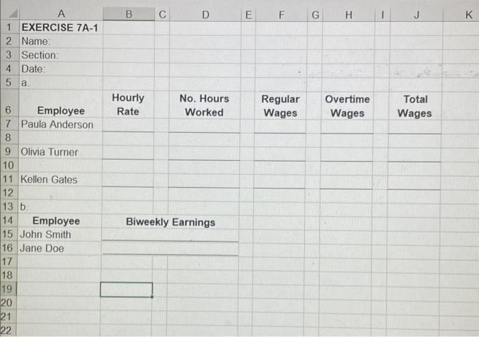 Solved set A 7 A-1. a. Calculate the total wages earned for | Chegg.com