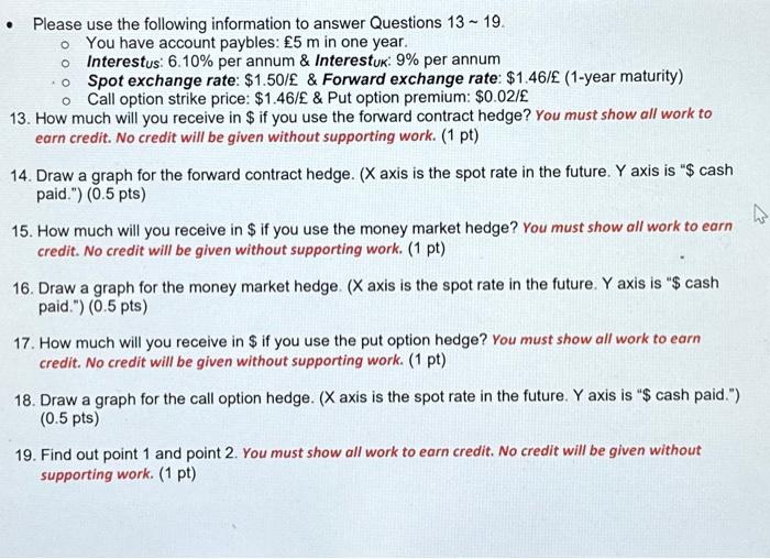 Solved Please use the following information to answer | Chegg.com