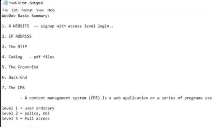 Fileedit Format View Help Solved File Edit Format Viev Help WebDev Basic Sumnary: 1. A | Chegg.com