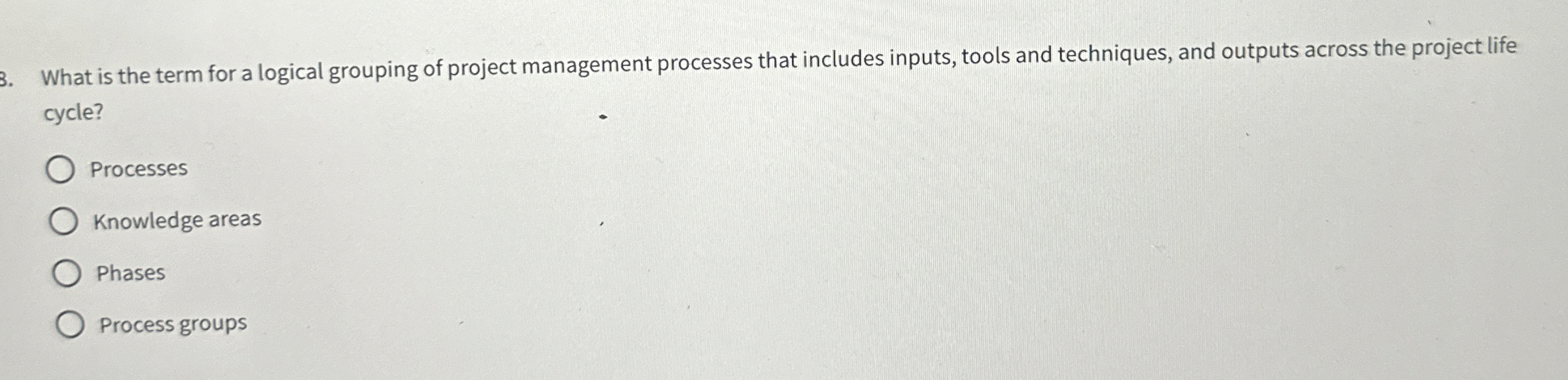 Solved What is the term for a logical grouping of project | Chegg.com