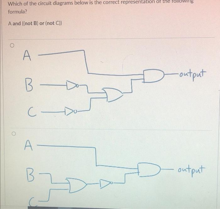 Solved Which of the circuit diagrams below is the correct | Chegg.com