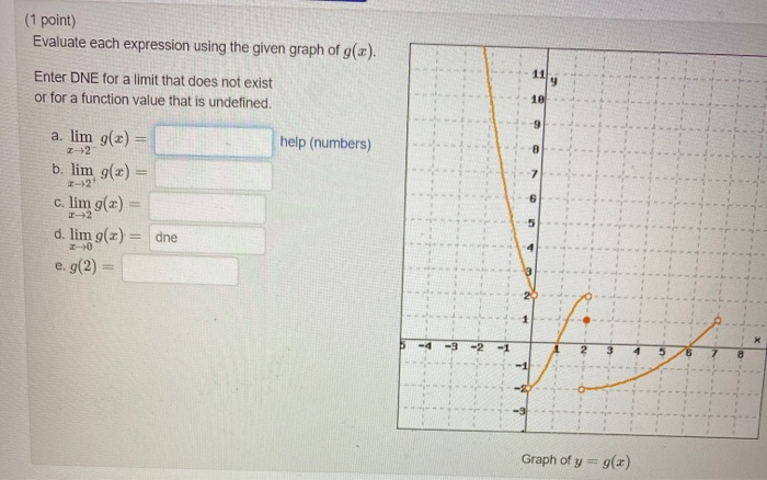 Solved (1 point) Evaluate each expression using the given | Chegg.com