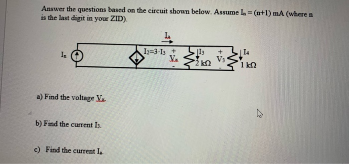 Solved Answer the questions based on the circuit shown | Chegg.com