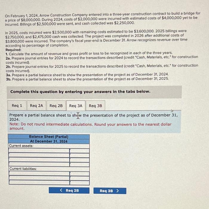 Solved On February 1 2024 Arrow Construction Company Chegg Com   Image