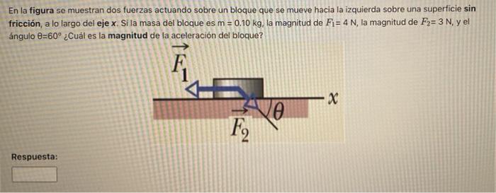 Solved The Figure Shows Two Forces Acting On A Block Moving | Chegg.com