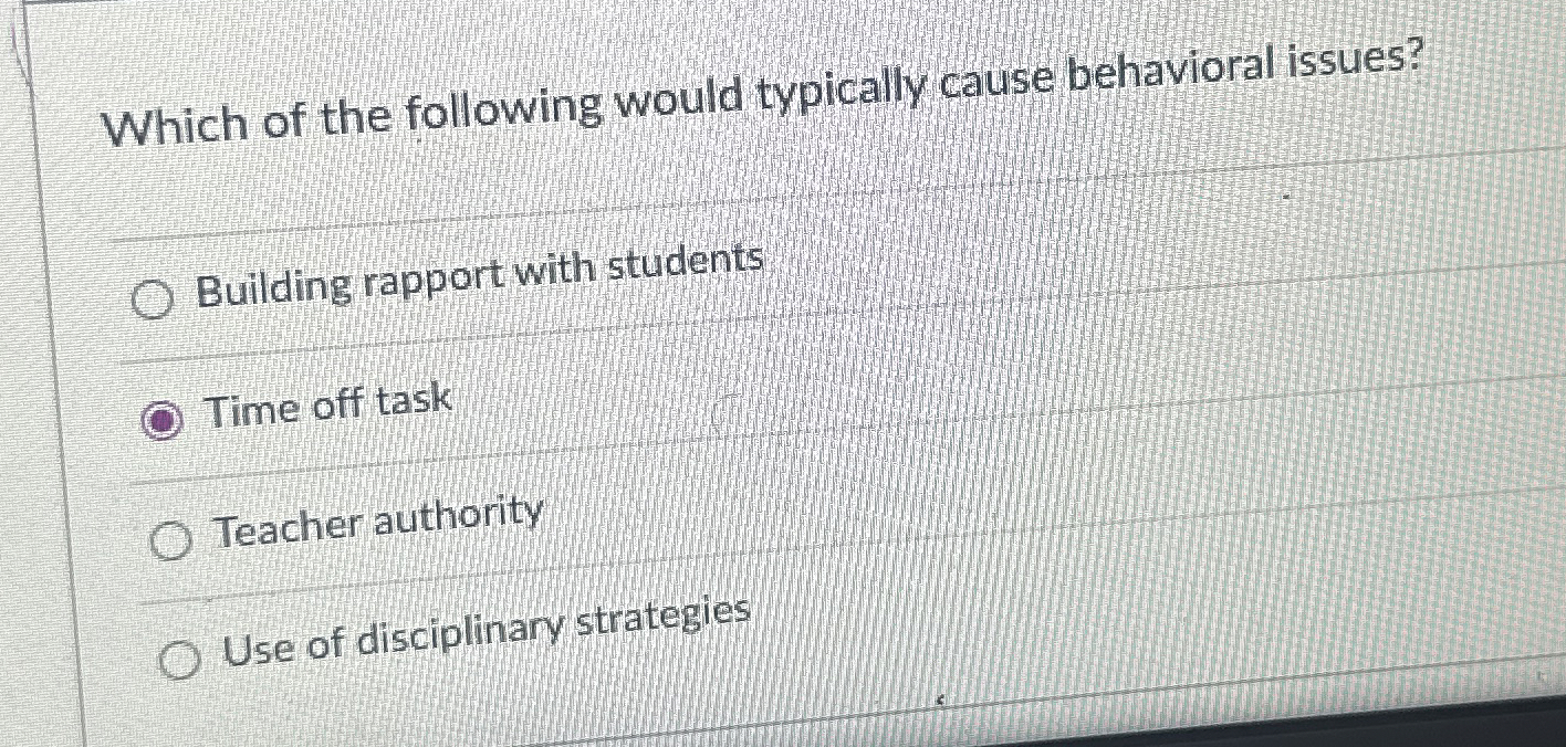 Solved Which of the following would typically cause | Chegg.com