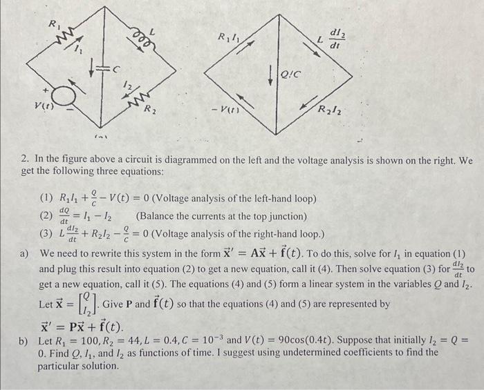 Solved 2. In the figure above a circuit is diagrammed on the | Chegg.com