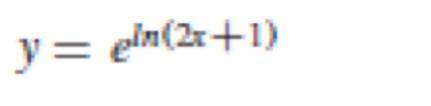 \( y=e^{\ln (2 \pi+1)} \)