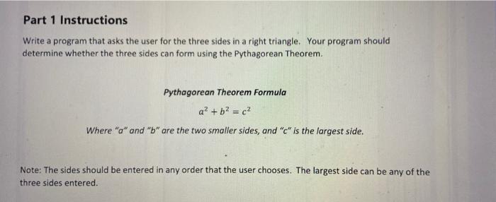 Solved Part 1 Instructions Write a program that asks the | Chegg.com