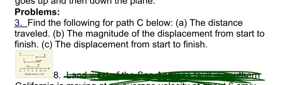 Solved Problems:3. ﻿Find The Following For Path C ﻿below: | Chegg.com