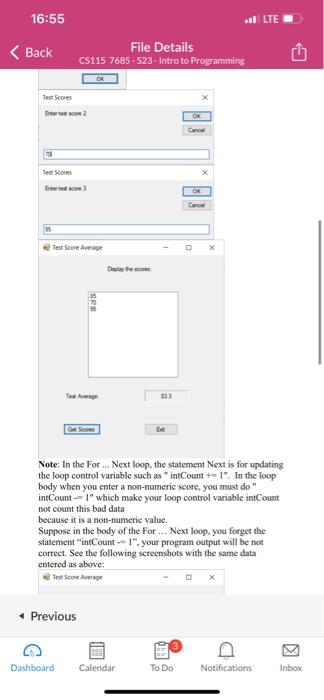 Solved Task 2: Use the For ...Next Loop. You are required to | Chegg.com