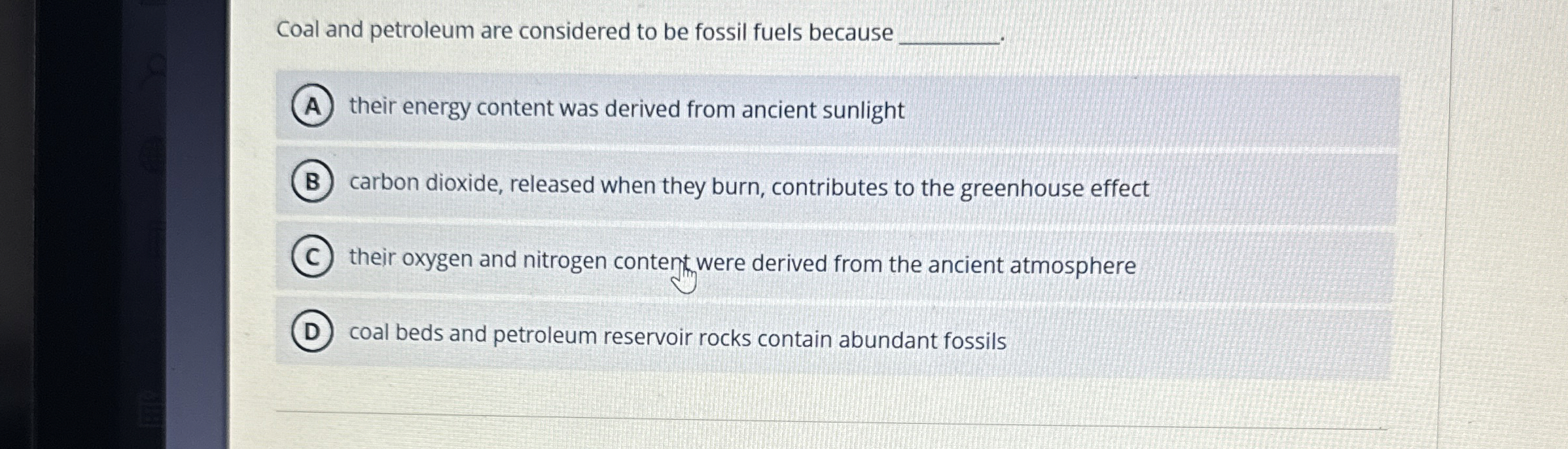 Solved Coal and petroleum are considered to be fossil fuels | Chegg.com