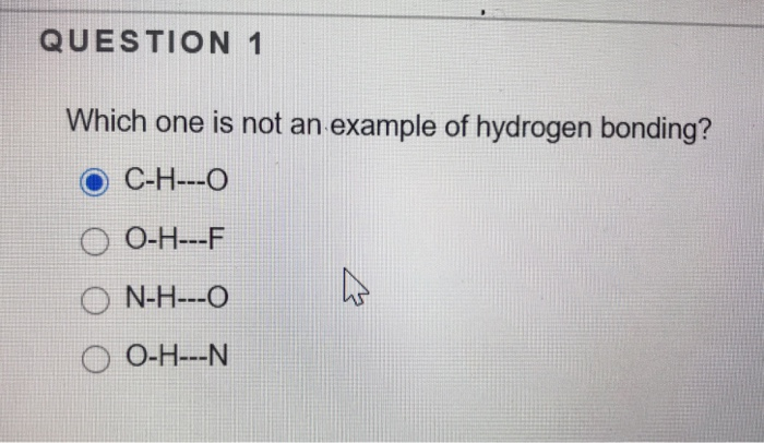 Question 1 Which One Is Not An Example Of Hydrogen Chegg Com