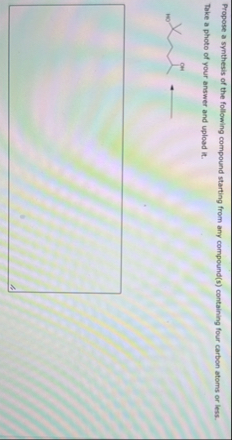 Solved Propose a synthesis of the following compound | Chegg.com