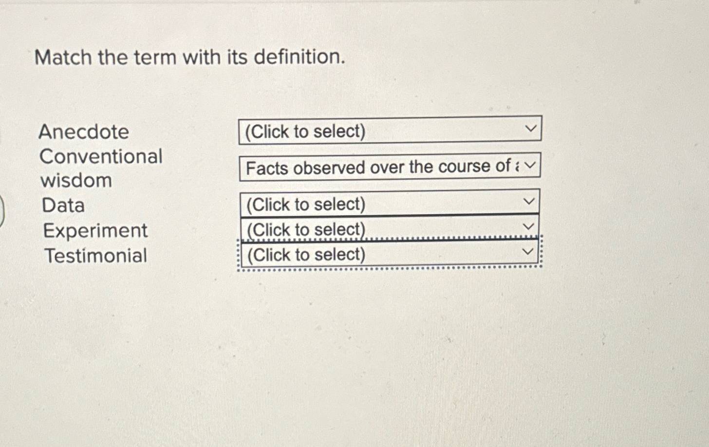 Solved Match the term with its | Chegg.com