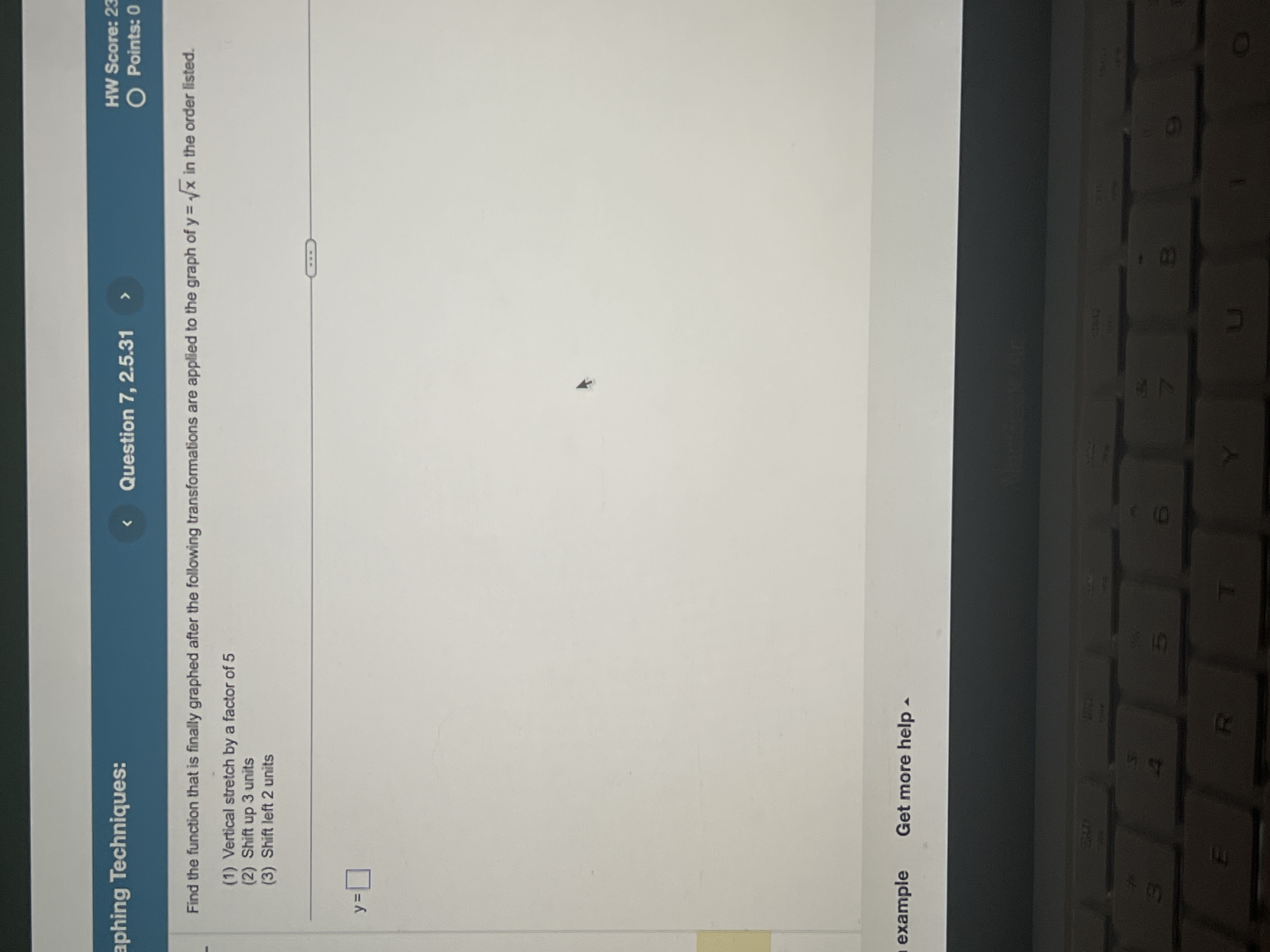 Solved Find the function that is finally graphed after the | Chegg.com