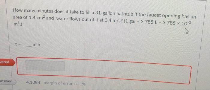 Solved How Many Minutes Does It Take To Fill A 31 gallon Chegg