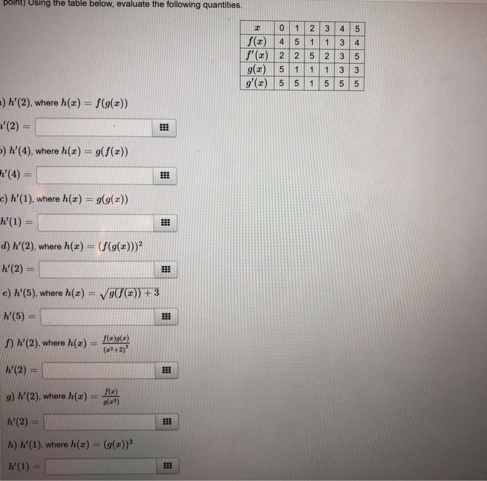 Solved please help this is my 3rd time posting and only half | Chegg.com