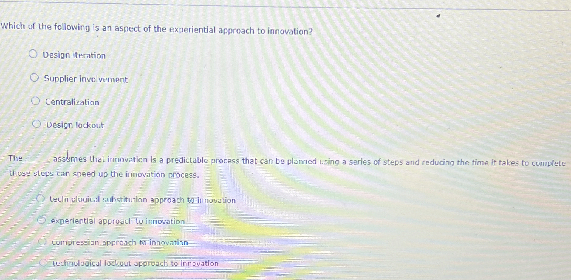 Solved Which of the following is an aspect of the | Chegg.com