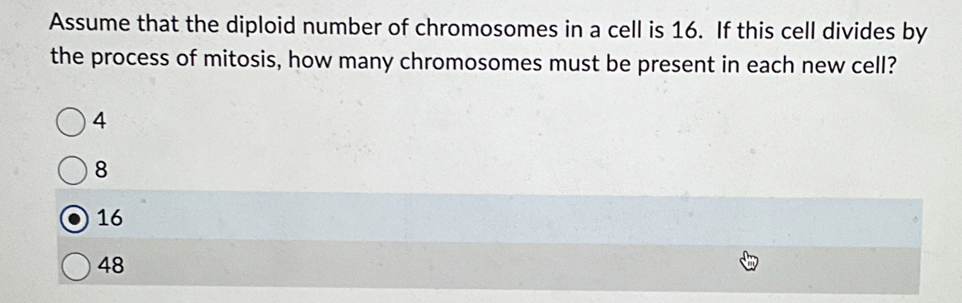 Solved Assume that the diploid number of chromosomes in a | Chegg.com