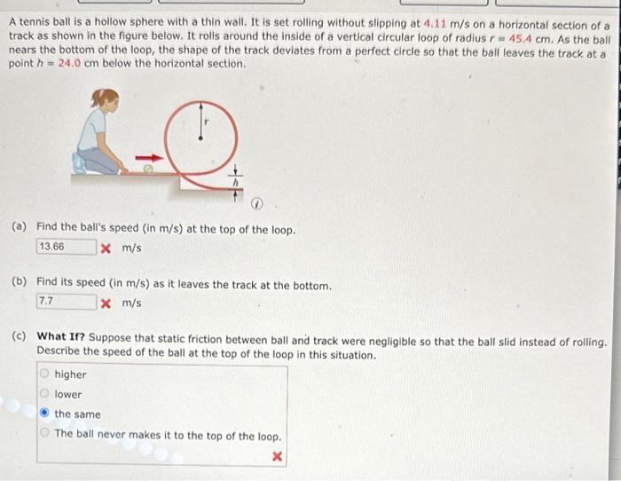 Solved A tennis ball is a hollow sphere with a thin wall. It