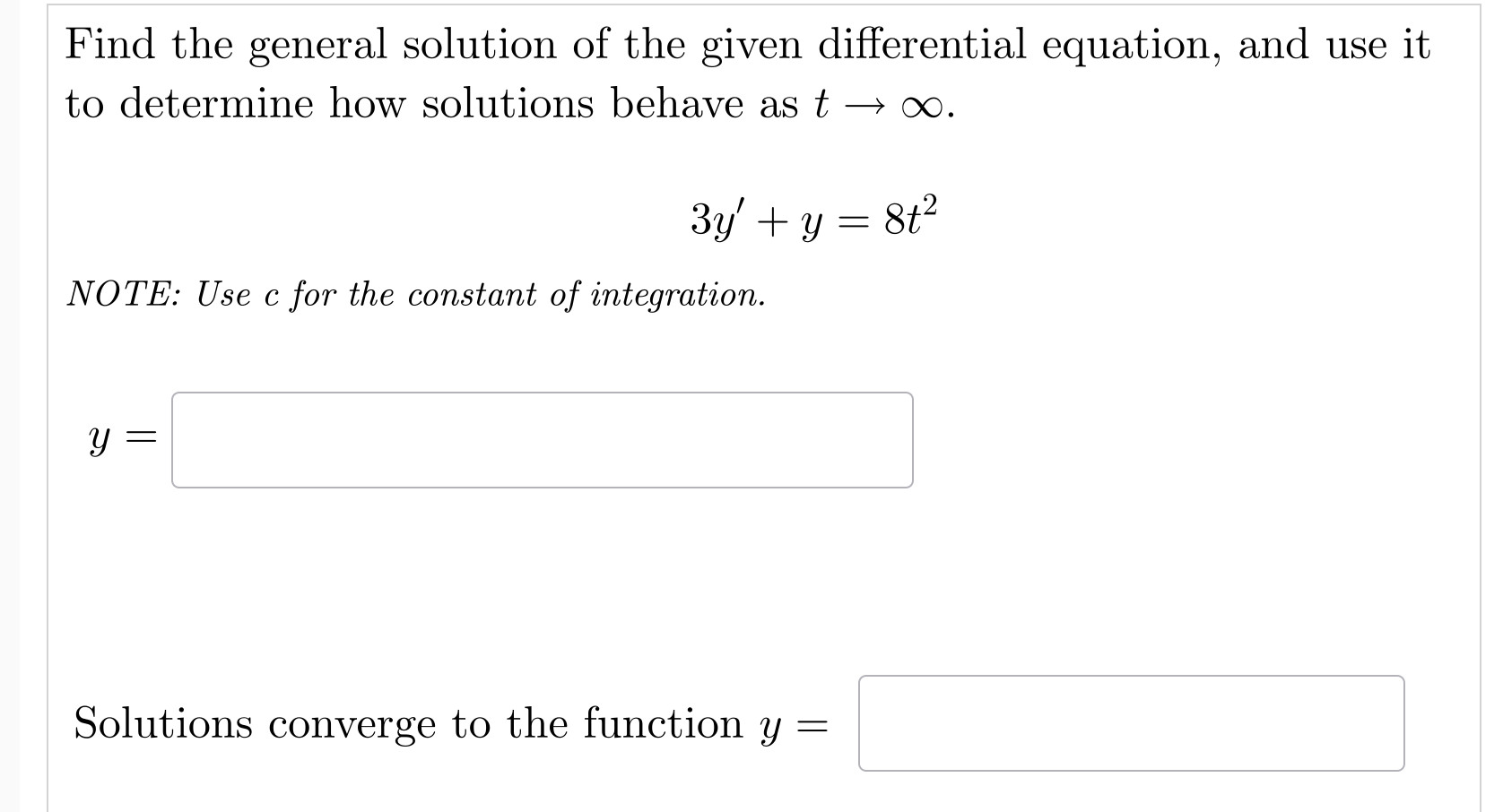 Solved Find the general solution of ﻿the given differential | Chegg.com