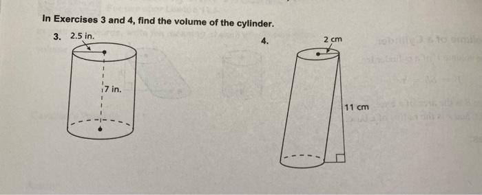 Solved In Exercises 3 And 4, Find The Volume Of The | Chegg.com