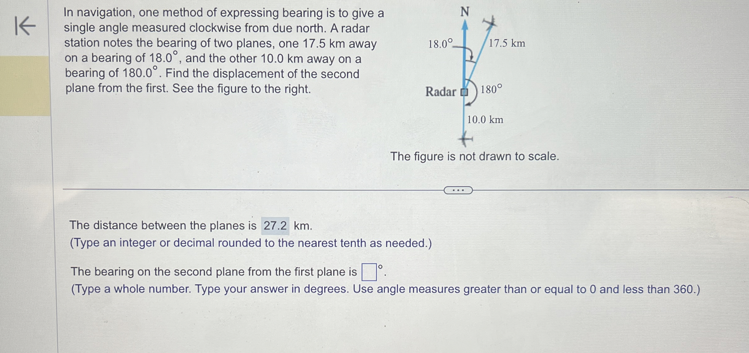 Solved In navigation, one method of expressing bearing is to | Chegg.com