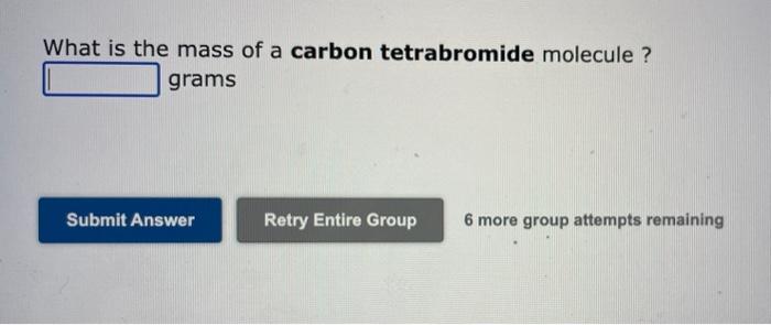 Solved For The Molecular Compound Carbon Tetrachloride What Chegg Com   Image