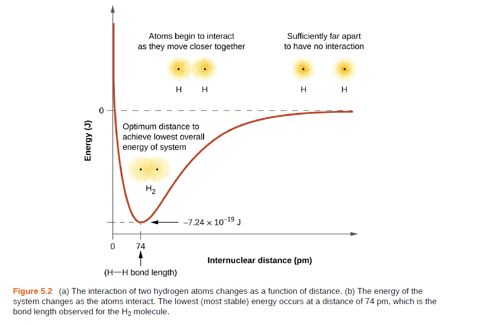 Solved Explain why bonds occur at specific average bond distances