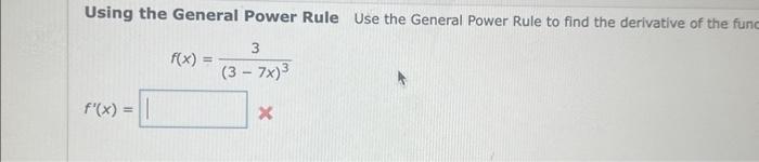 Solved i dont understand power rule or how to solve this the | Chegg.com