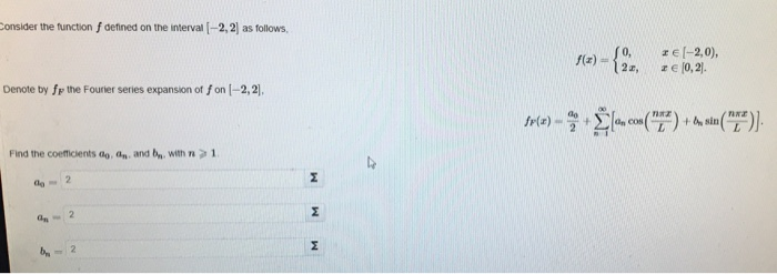 Solved Consider the function f defined on the interval -2,2 | Chegg.com