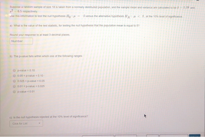 Solved 5.99 and Suppose a random sample of size 18 is taken | Chegg.com
