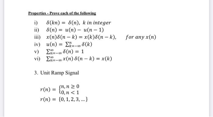 Properties Prove Each Of The Following I 8 Kn Chegg Com