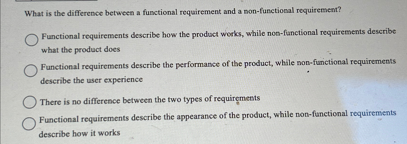 Solved What is the difference between a functional | Chegg.com