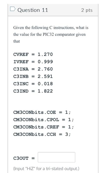 Solved Given the following C instructions, what is the value | Chegg.com