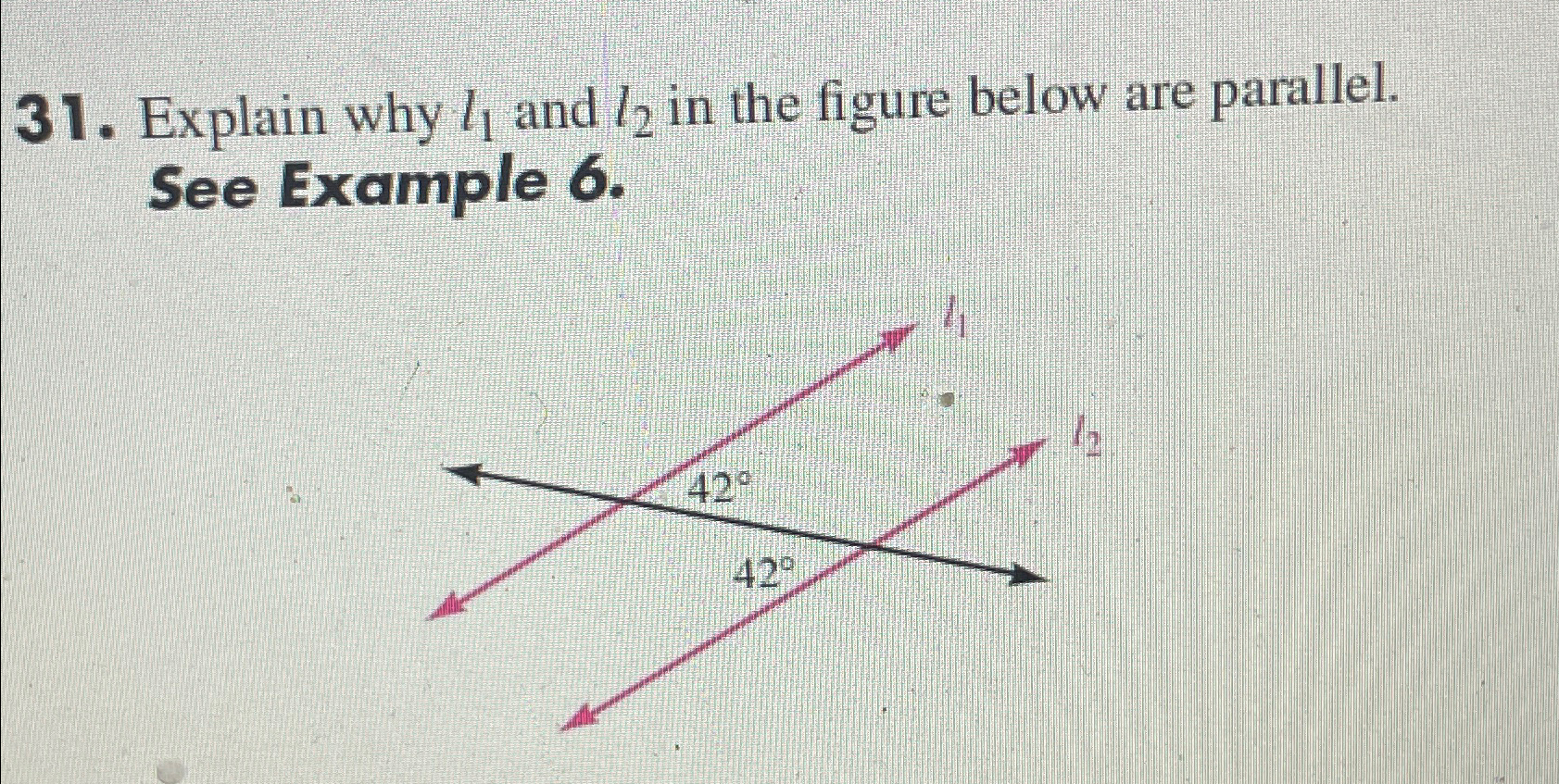 Solved Explain why l1 ﻿and l2 ﻿in the figure below are | Chegg.com
