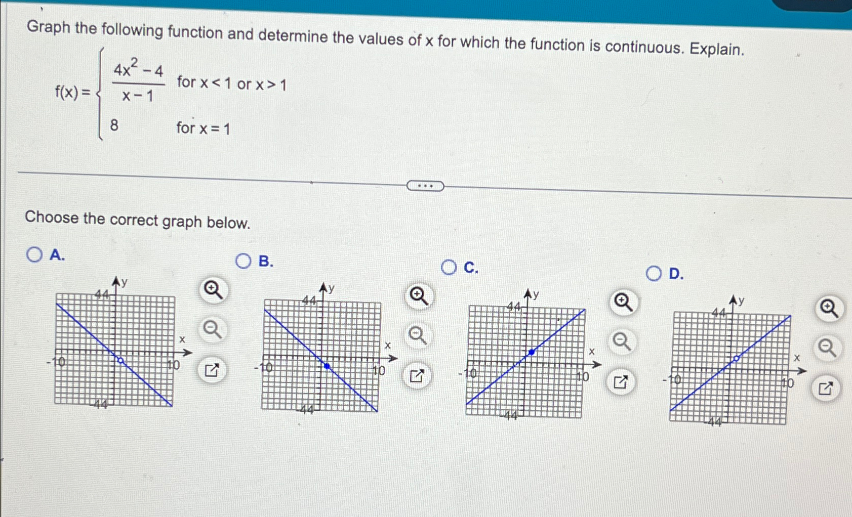 Solved Graph The Following Function And Determine The Values Chegg Com